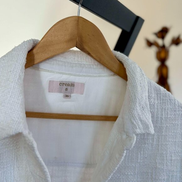 White Women's Blazer - Cream Clothing - Picture 3 of 6